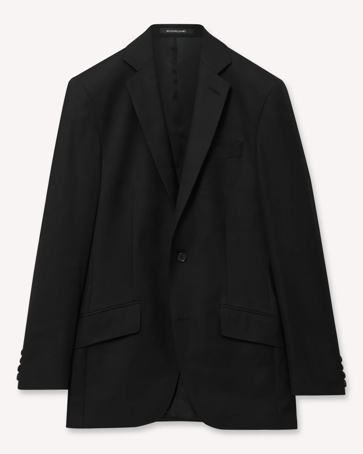 Richard James Hyde Fine Twill Suit Jacket Black