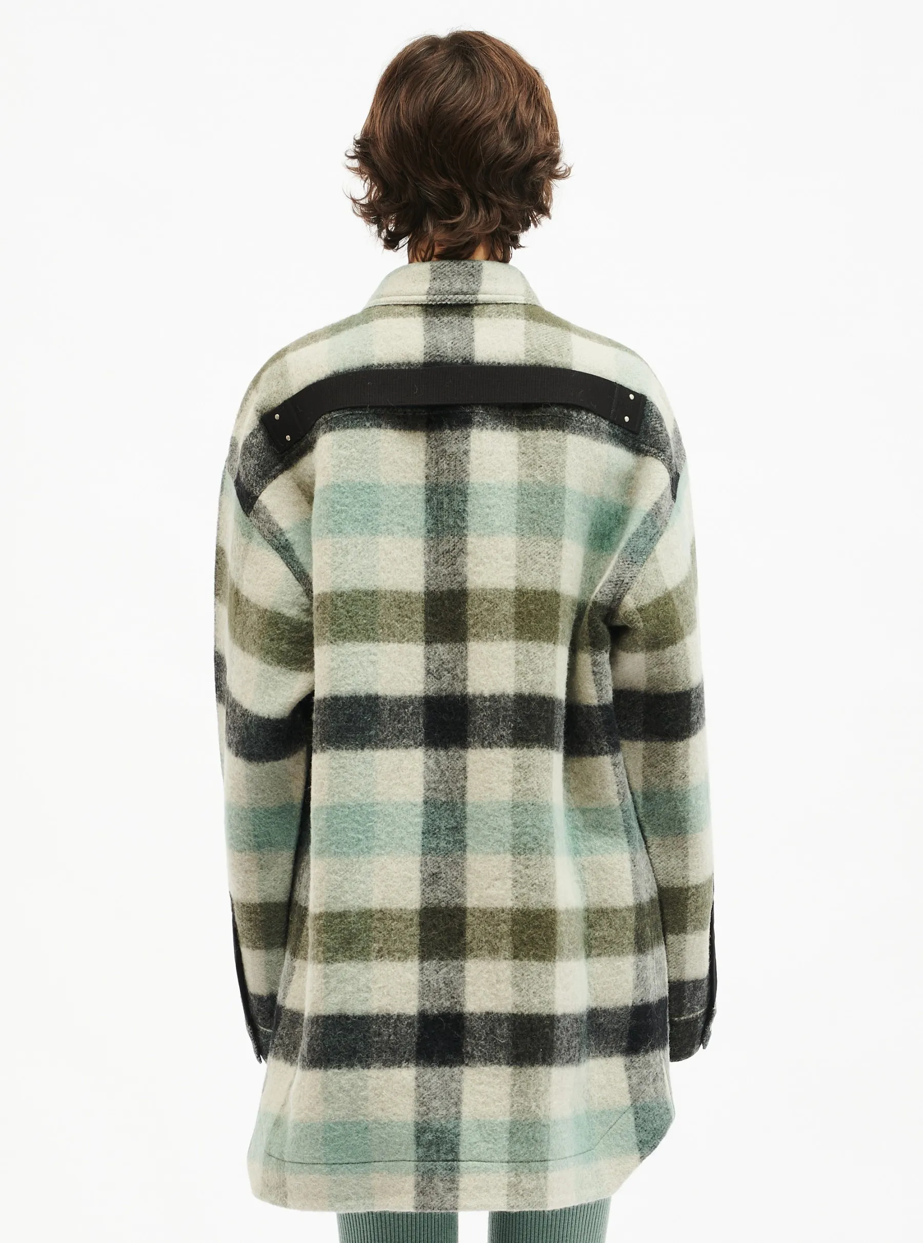 RICK OWENS  |Other Plaid Patterns Casual Style Wool Blended Fabrics