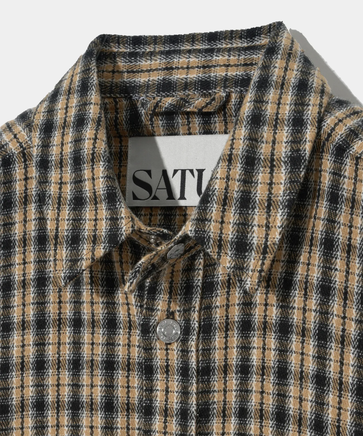 SATUR  |Other Plaid Patterns Unisex Street Style Long Sleeves Cotton