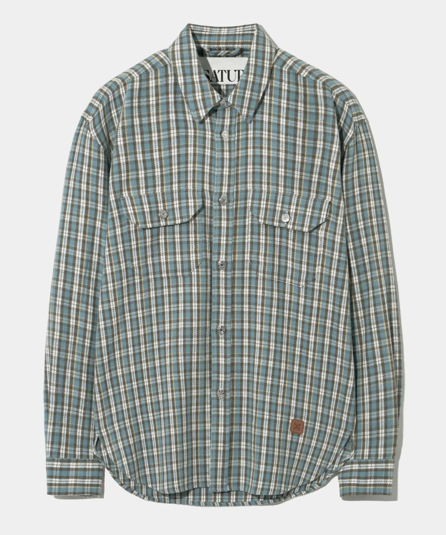 SATUR  |Other Plaid Patterns Unisex Street Style Long Sleeves Cotton