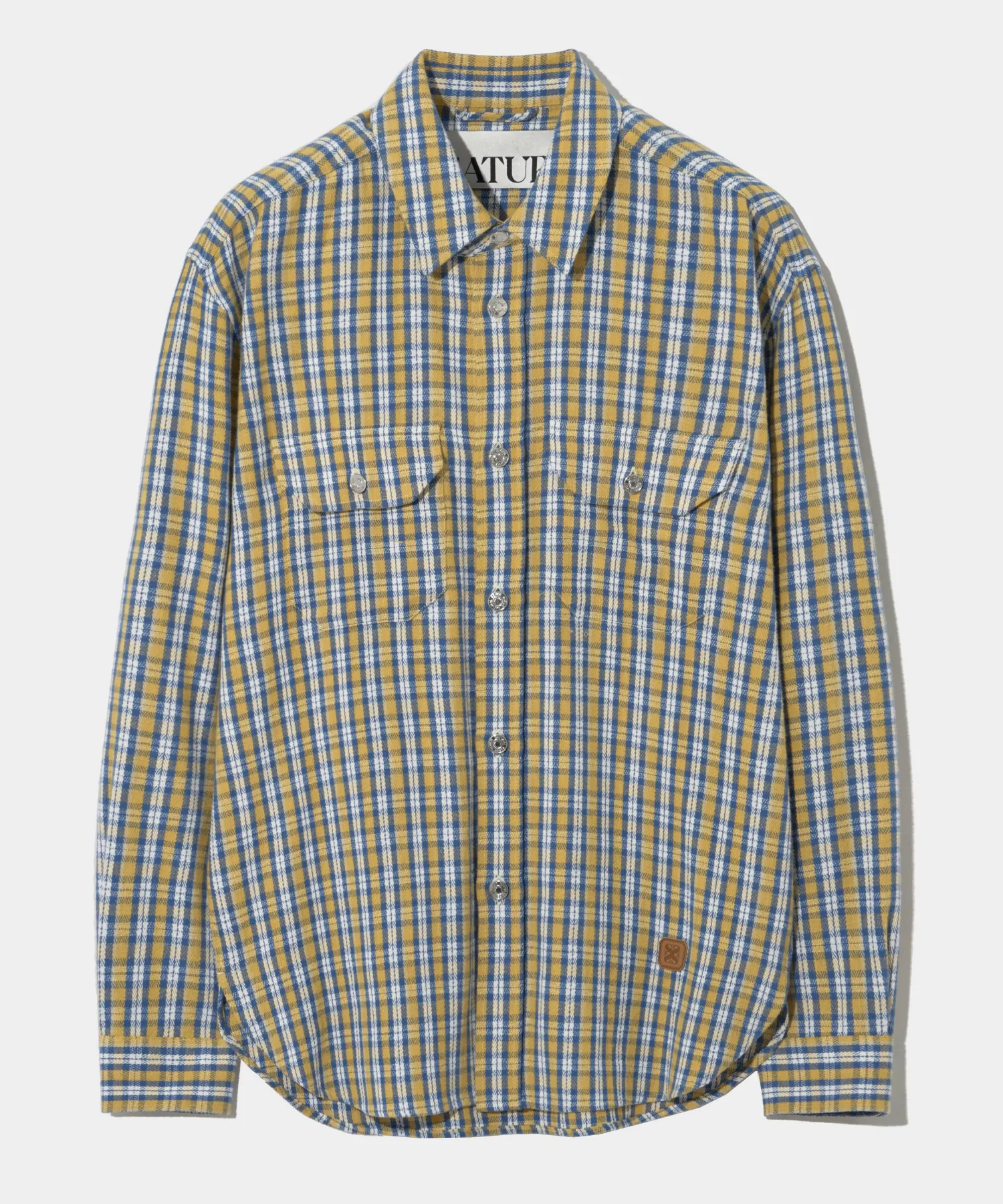 SATUR  |Other Plaid Patterns Unisex Street Style Long Sleeves Cotton