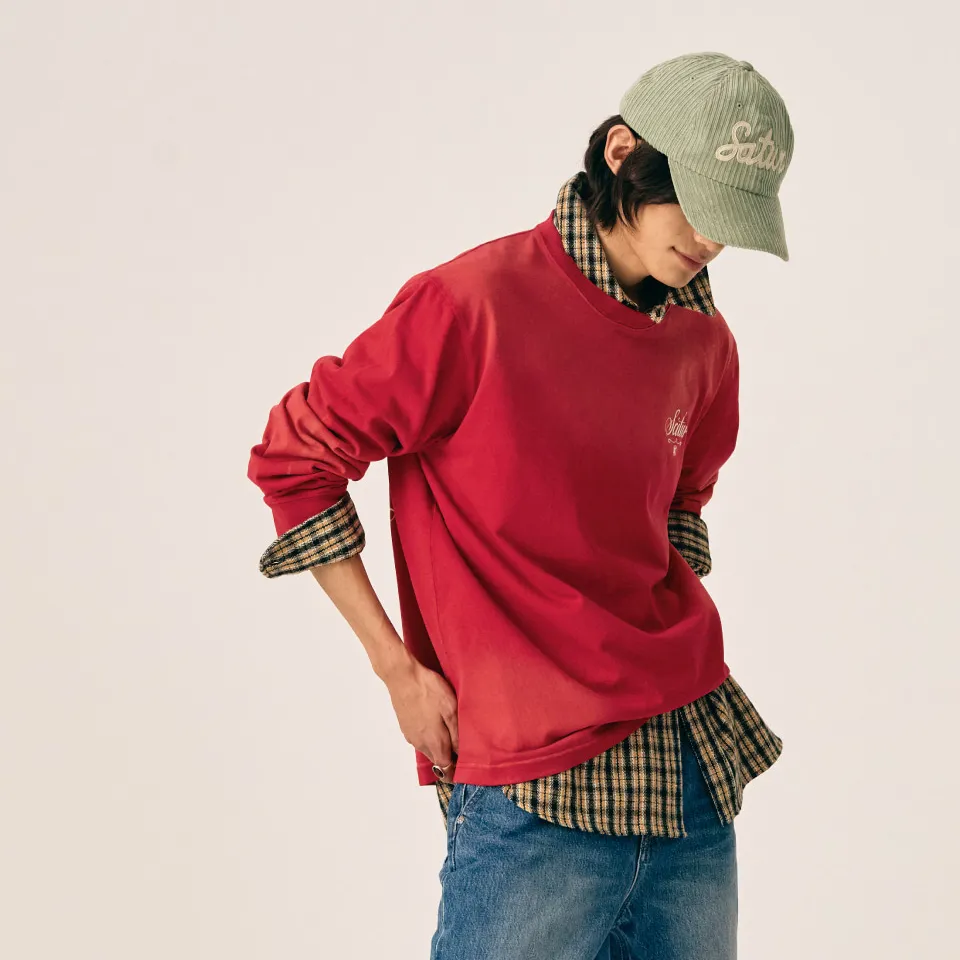 SATUR  |Other Plaid Patterns Unisex Street Style Long Sleeves Cotton