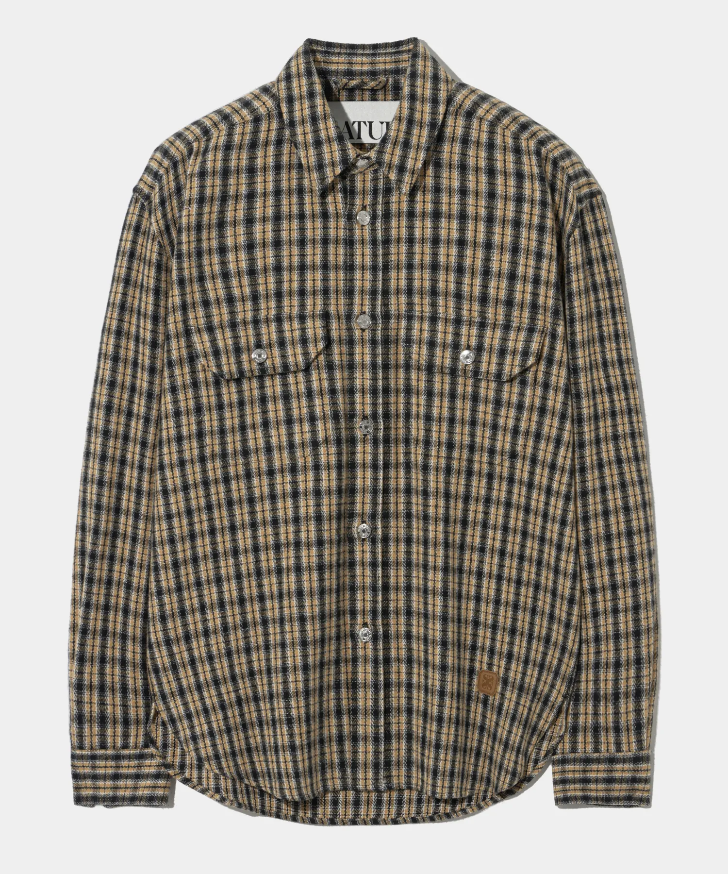 SATUR  |Other Plaid Patterns Unisex Street Style Long Sleeves Cotton