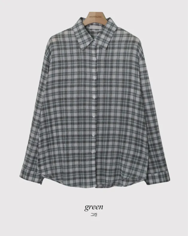 SHOPPERLAND  |Other Plaid Patterns Casual Style Street Style Long Sleeves