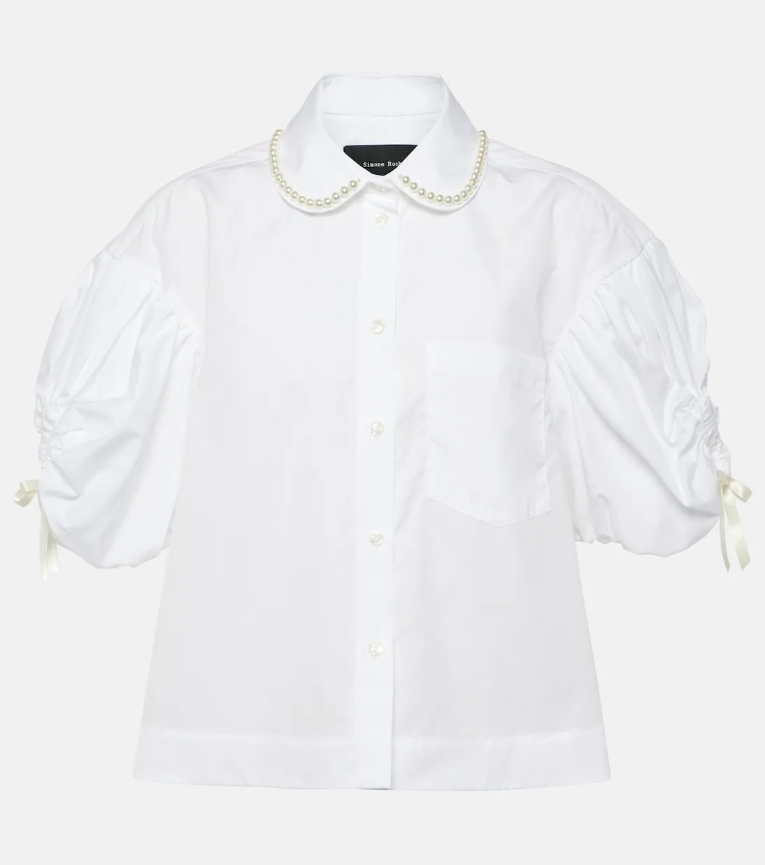 Simone Rocha  |Casual Style Street Style Plain Cotton Short Sleeves