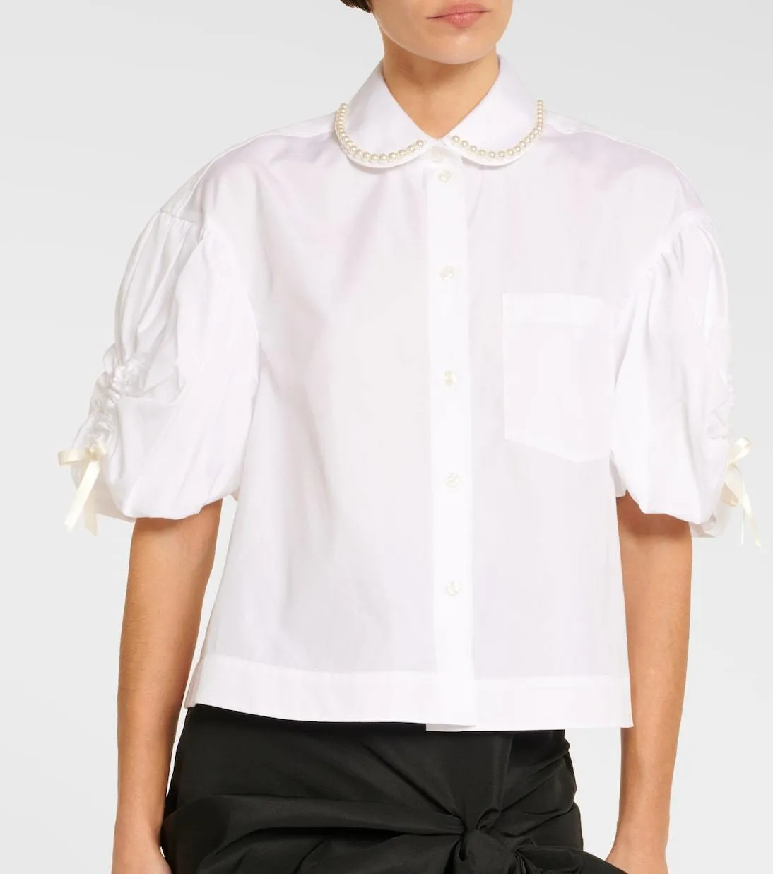 Simone Rocha  |Casual Style Street Style Plain Cotton Short Sleeves