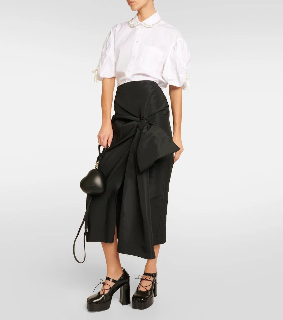 Simone Rocha  |Casual Style Street Style Plain Cotton Short Sleeves