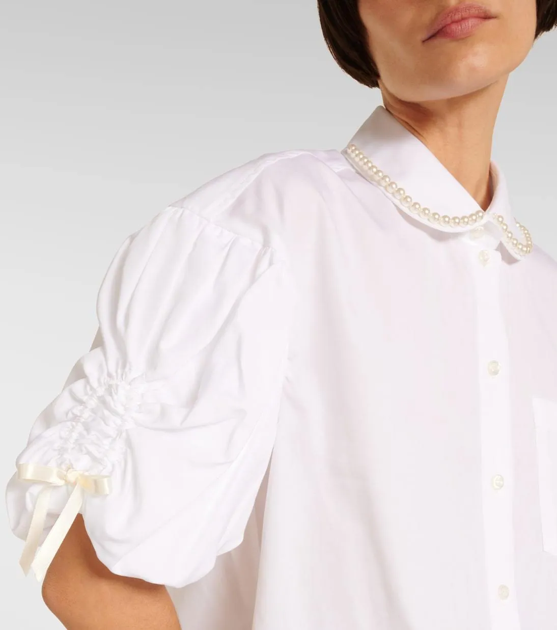 Simone Rocha  |Casual Style Street Style Plain Cotton Short Sleeves