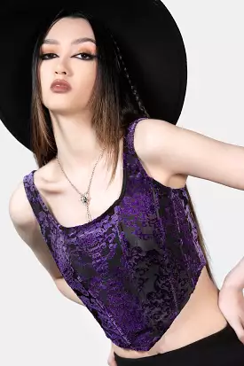 Snarl Corset Top [PURPLE]