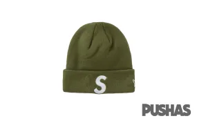 Supreme New Era S Logo Beanie 'Olive' (2023)