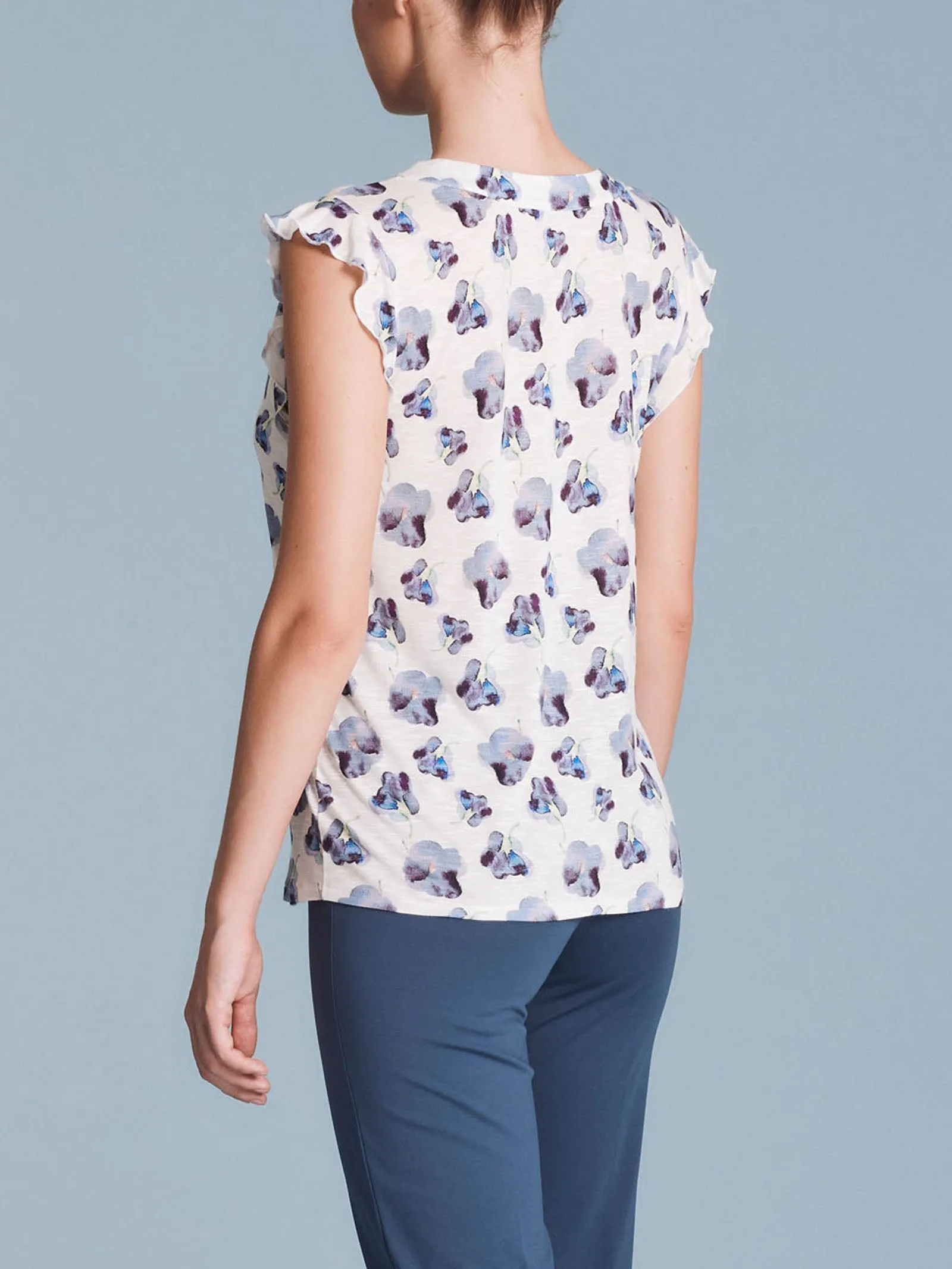 T-shirt fantasia a fiori