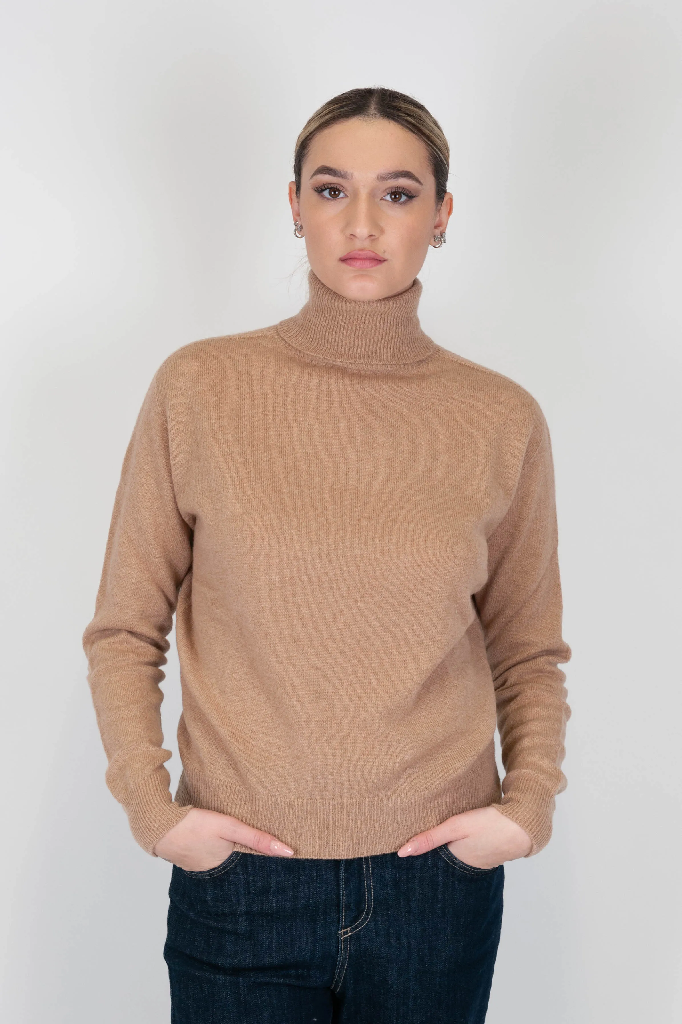 Tensione in - Dolcevita in 100% puro cashmere