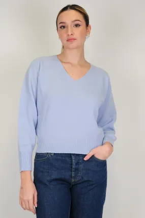 Tensione in - Maglia con scollo a V in misto lana/cashmere