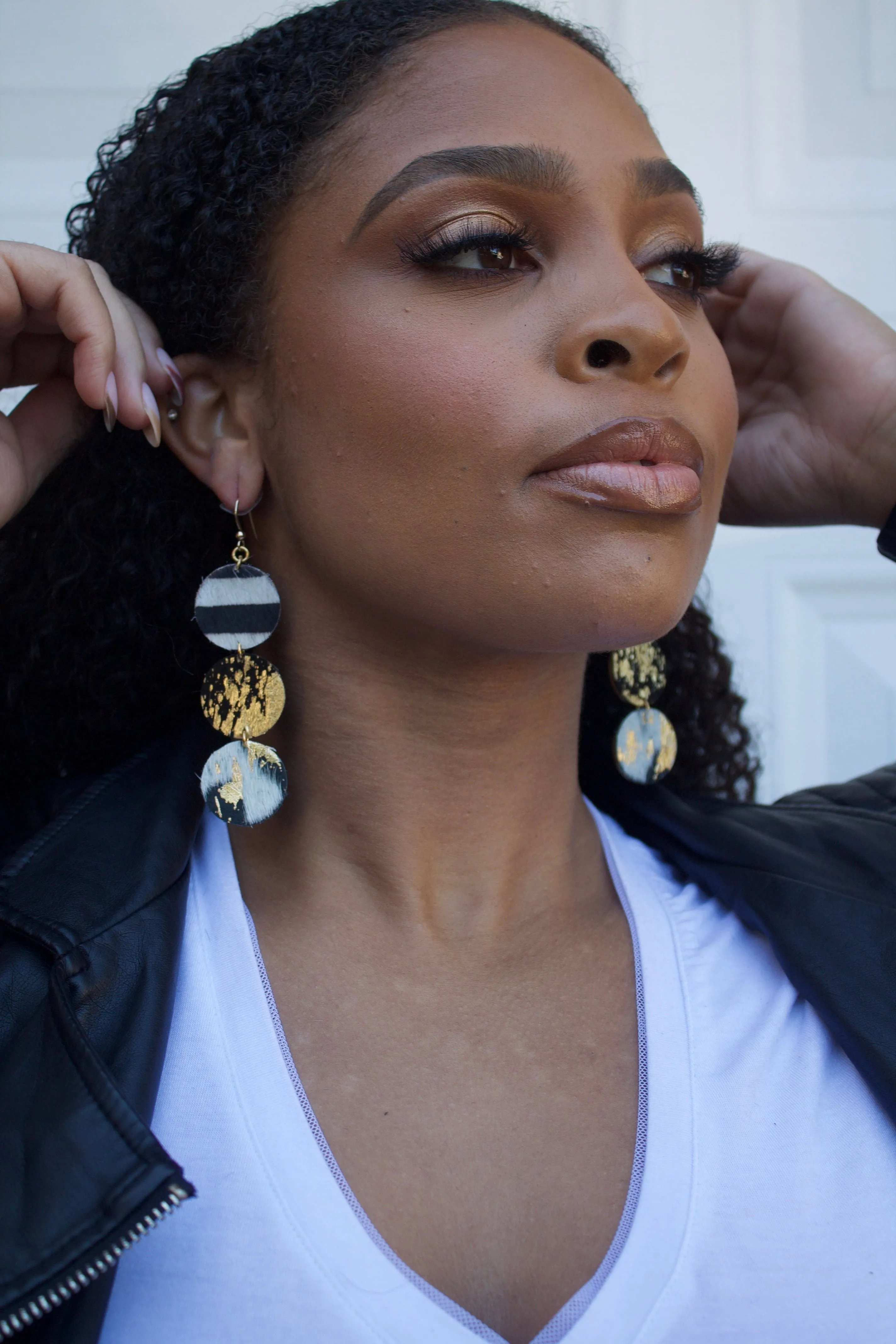 The Abby Leather Earring Collection