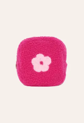 Tiny Teddy Cosmetic Bag-Hot Pink