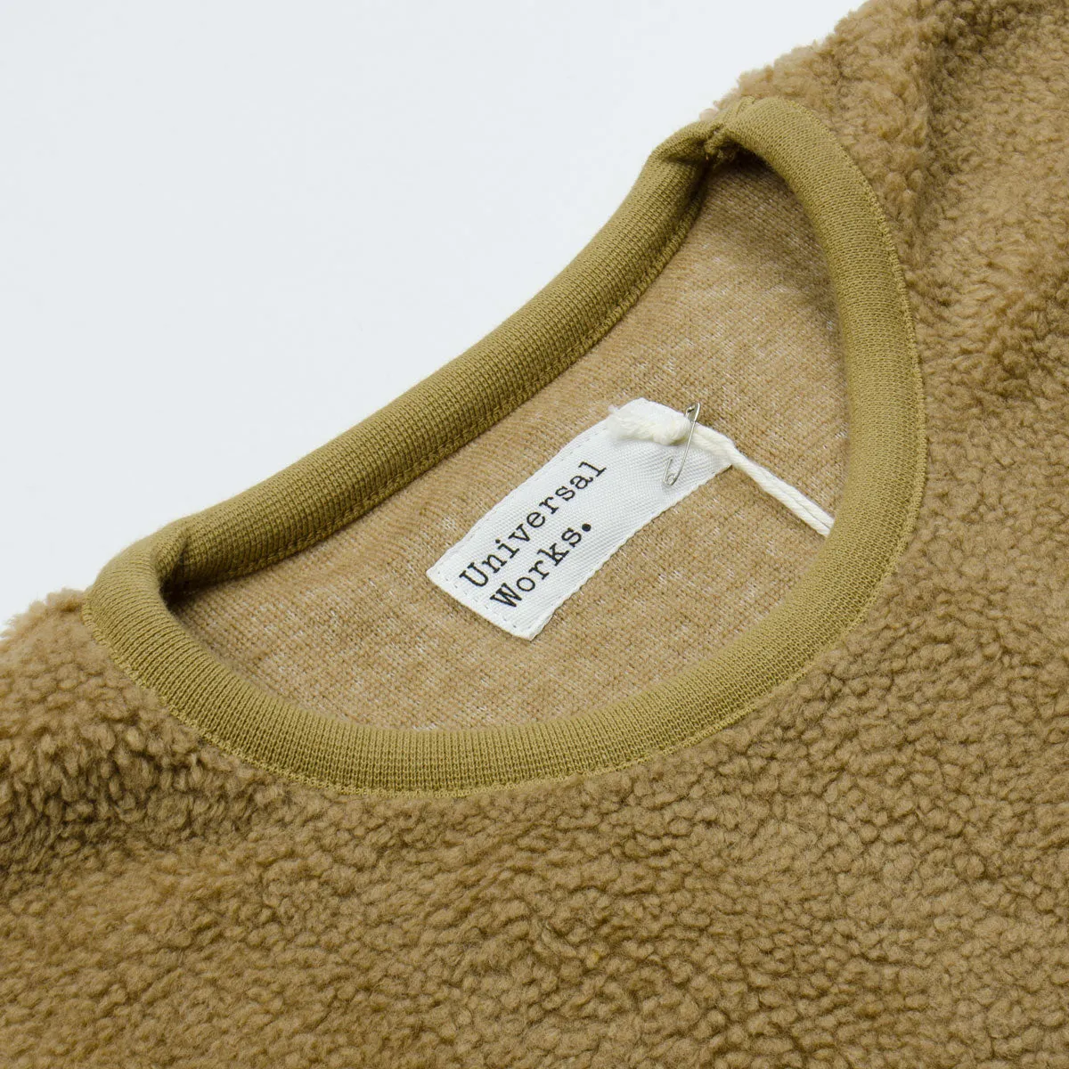 Universal Works - Lancaster Crew Neck Mountain Fleece - Sand