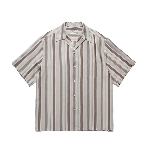 WACKO MARIA  |Stripes Unisex Street Style Plain Short Sleeves Logo