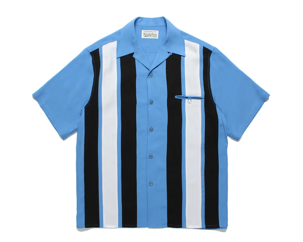 WACKO MARIA  |Stripes Unisex Street Style Short Sleeves Front Button