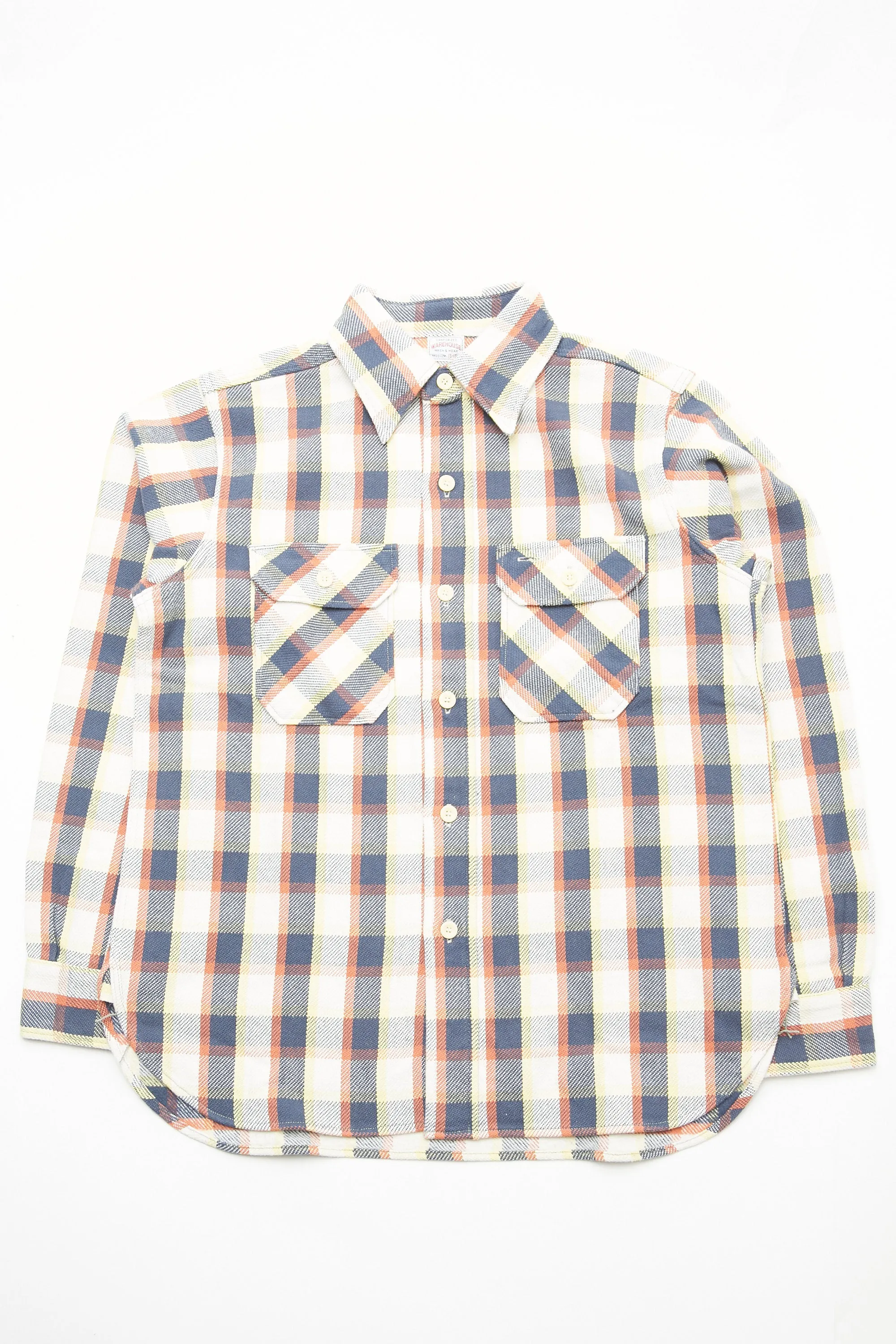 Warehouse & Co. Lot 3104 Flannel Shirts - Navy One Wash