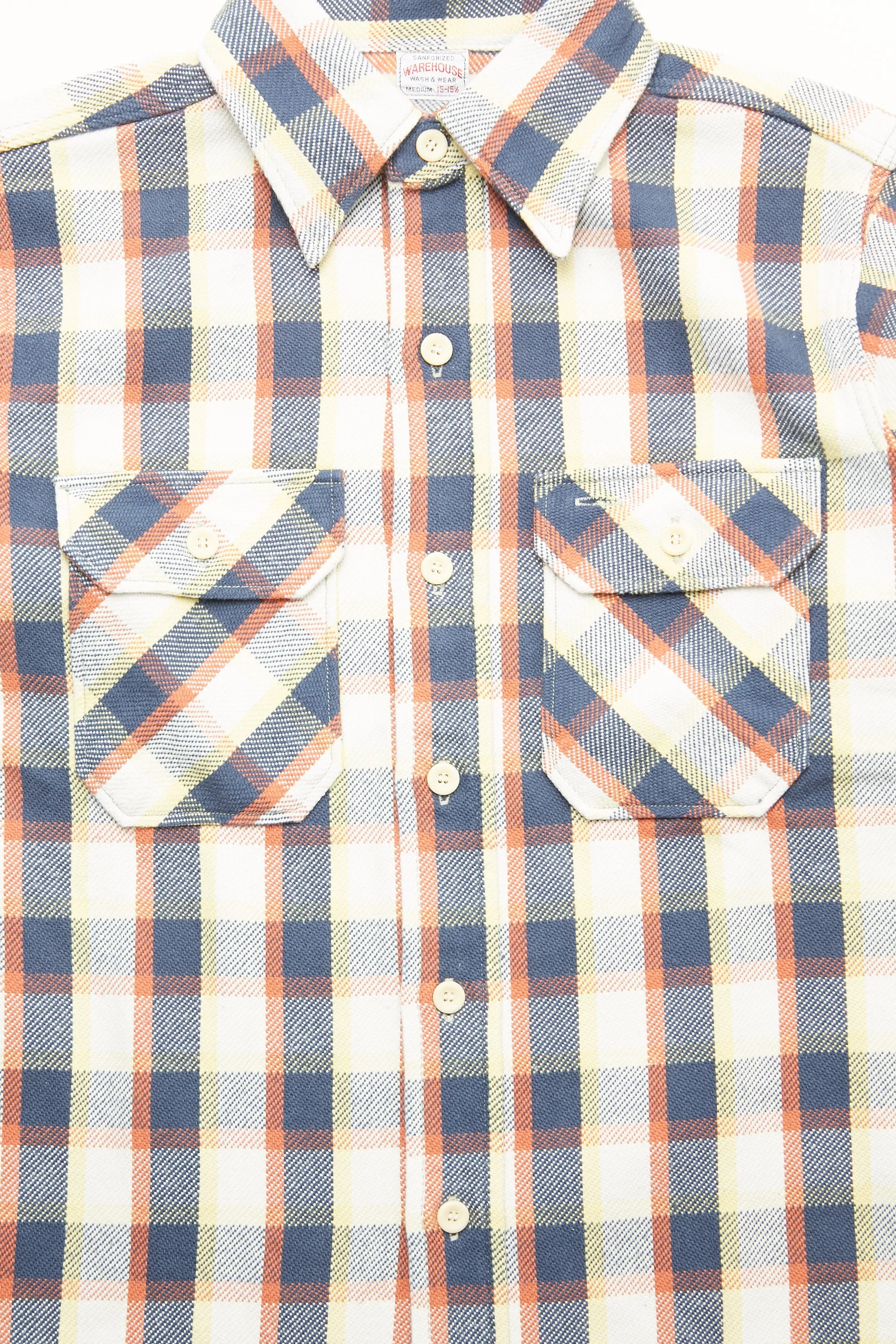 Warehouse & Co. Lot 3104 Flannel Shirts - Navy One Wash