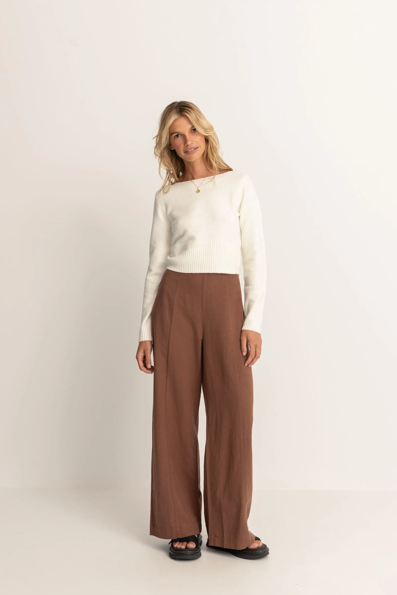 Whitehaven Wide Leg Pant Brown