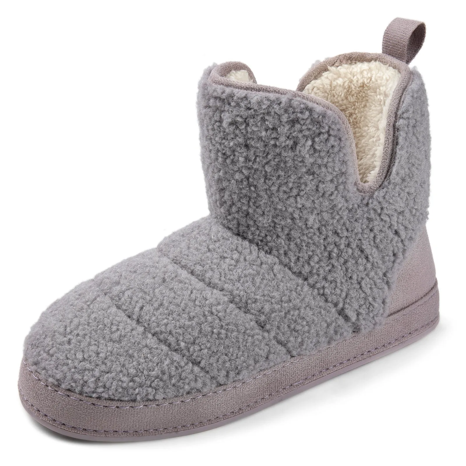 Women's Fuzzy Fleece House Bootie Ladies' Memory Foam Slipper